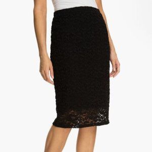 NEW Bobeau lace midi skirt